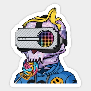 Cyber Games - Tamarin Skull Sticker